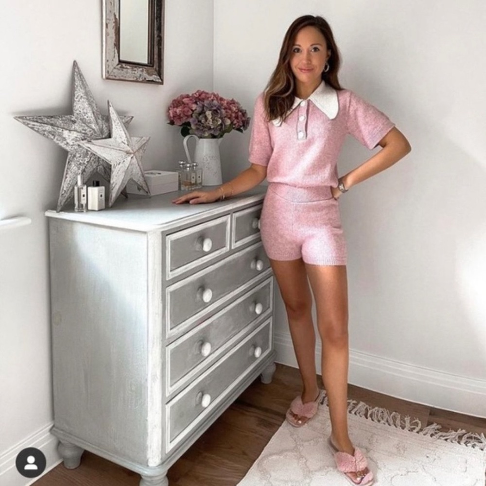Zara Pink Short Knit Jumpsuit Romper - Picture 9 of 9